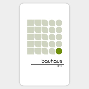 Bauhaus Retro Vintage Geometric Pattern Poster Design T-Shirt Sticker